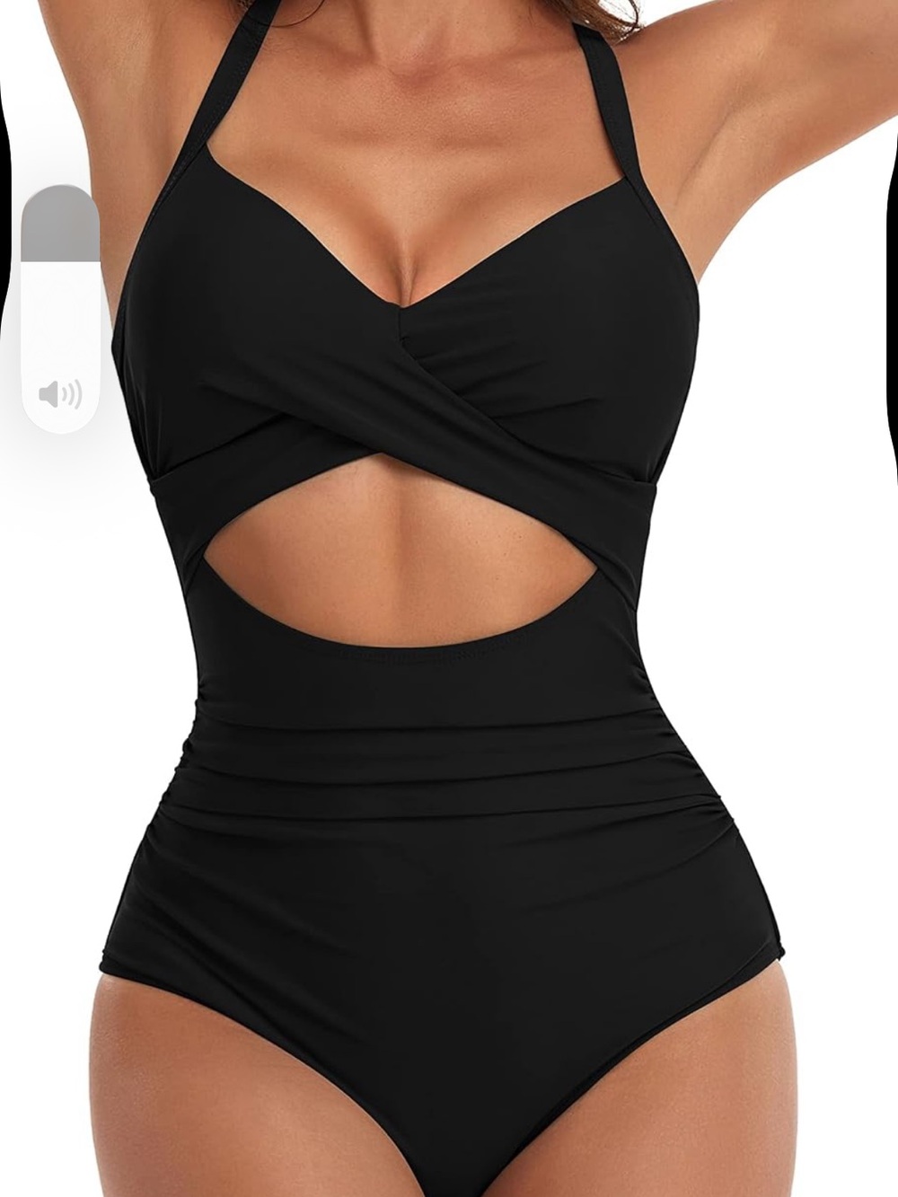 Tummy Control One Piece Swimsuit Cutout Bathing Suit S. 2841/bb18-2:v